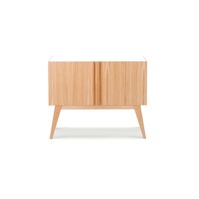 Boss Low 2 Doors 90 Cabinet - Lacquered Oak