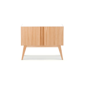 Boss Low 2 Doors 90 Cabinet - Lacquered Oak