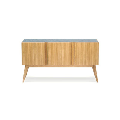 Boss Low 3 Doors 135 Cabinet - Stone/Lacquered Oak