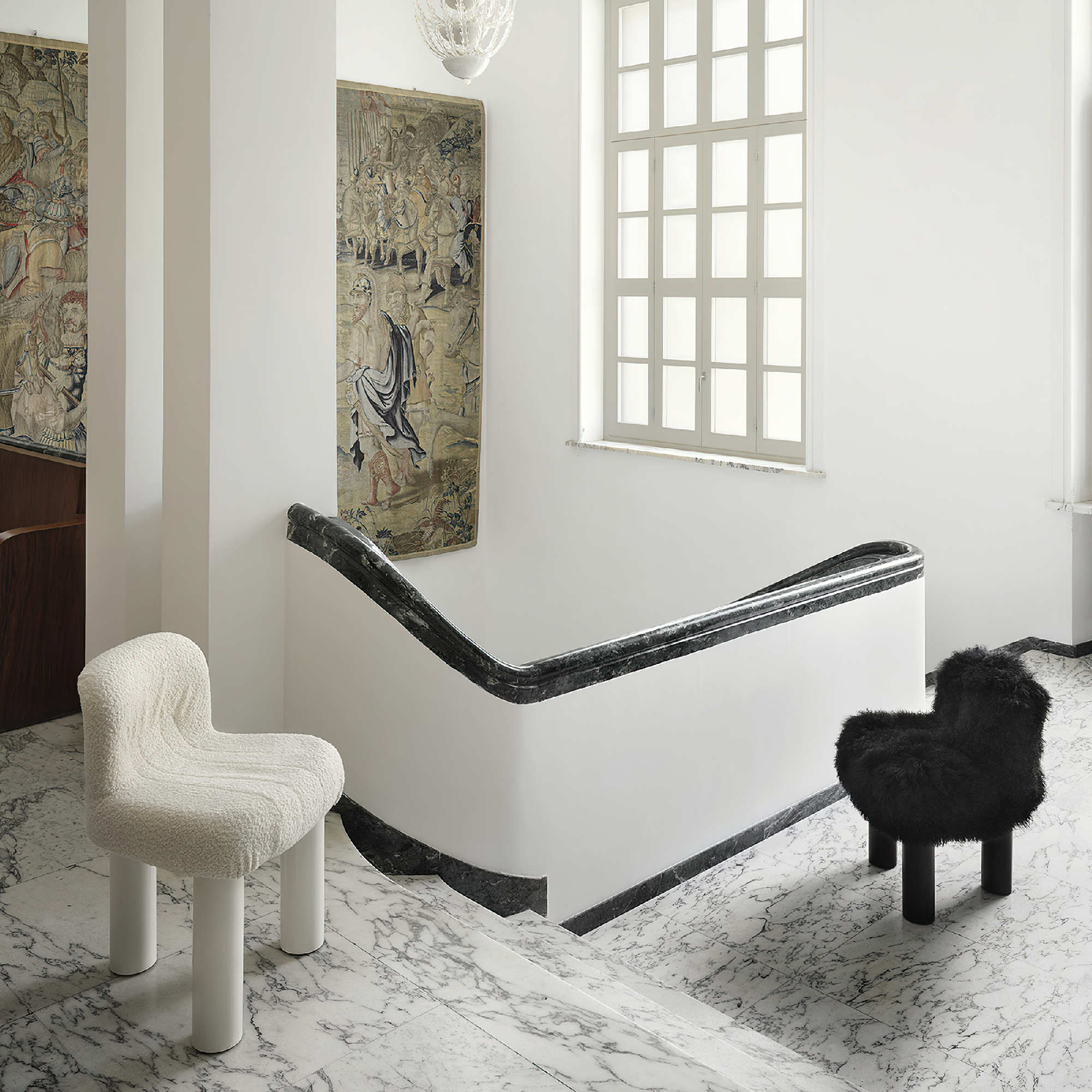 Botolo 2867 Dining Chair - Black/Fabric T5 (Divina MD 913)-6