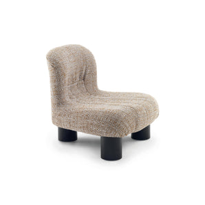 كرسي بذراعين منخفض Botolo 2865 - أسود/قماش T2 (Cabas 50)