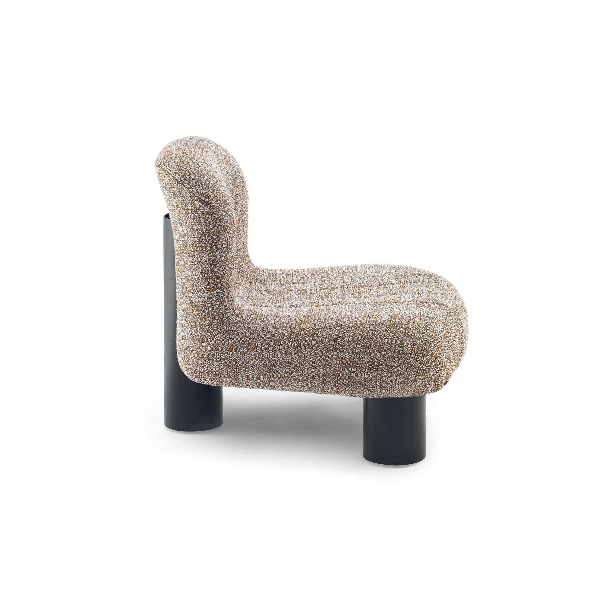 Botolo 2865 Low Armchair - Black/Fabric T2 (Cabas 50)-5