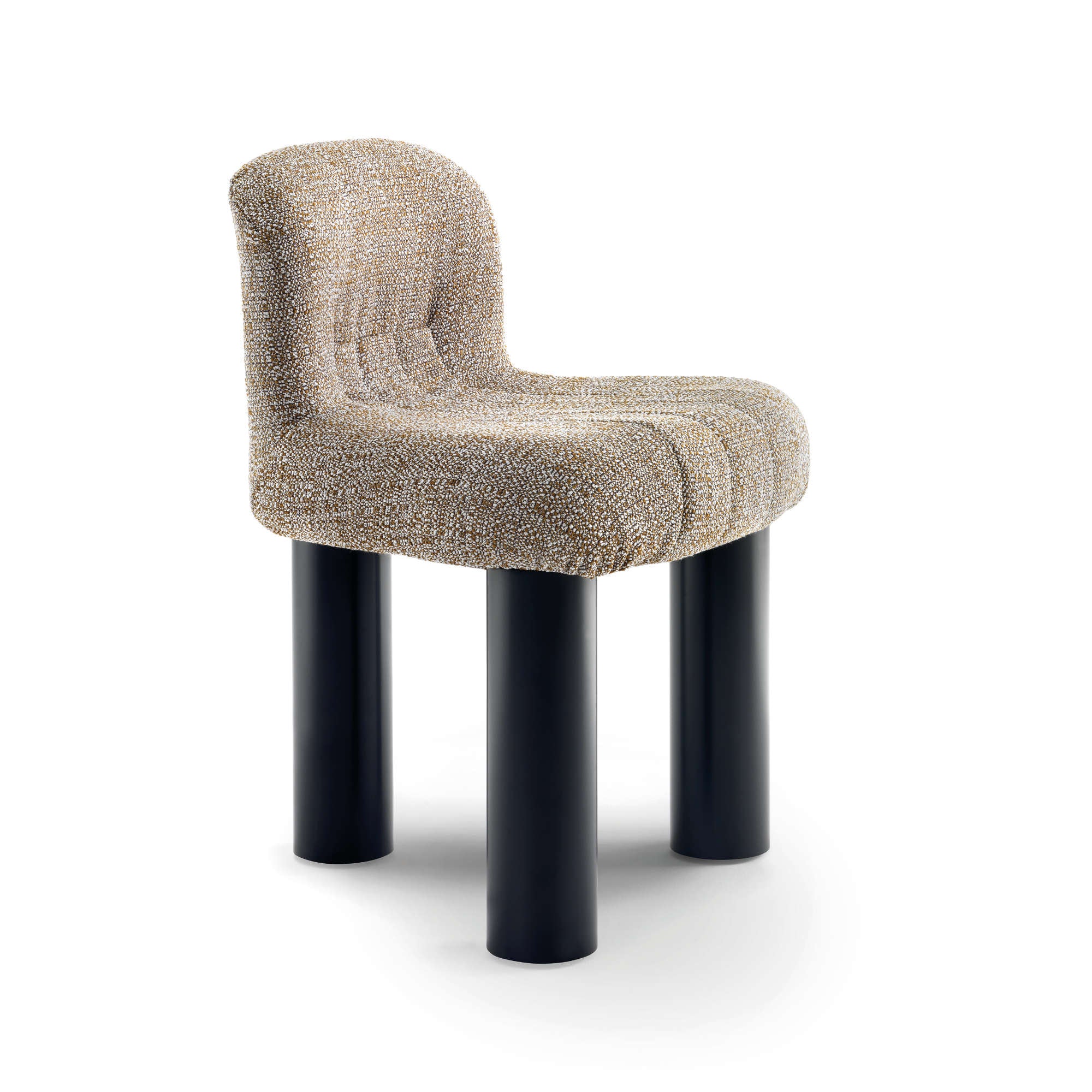 Botolo 2867 Dining Chair - Black/Fabric T2 (Cabas 50)-1