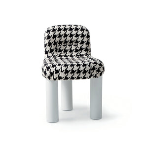Botolo 2867 كرسي مرتفع بذراعين - أبيض/قماش T5 (تشيفي 100)