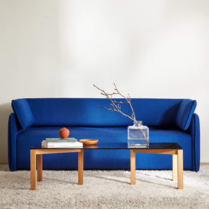 Boxlike 3 Seater Sofa - Fabric G (Vidar 772 Blue)