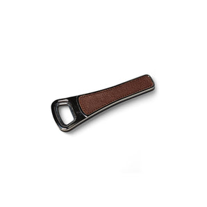 Brooklyn N.2 Bottle Opener - Chrome/Leather A (Calfskin Golf Rust G82)