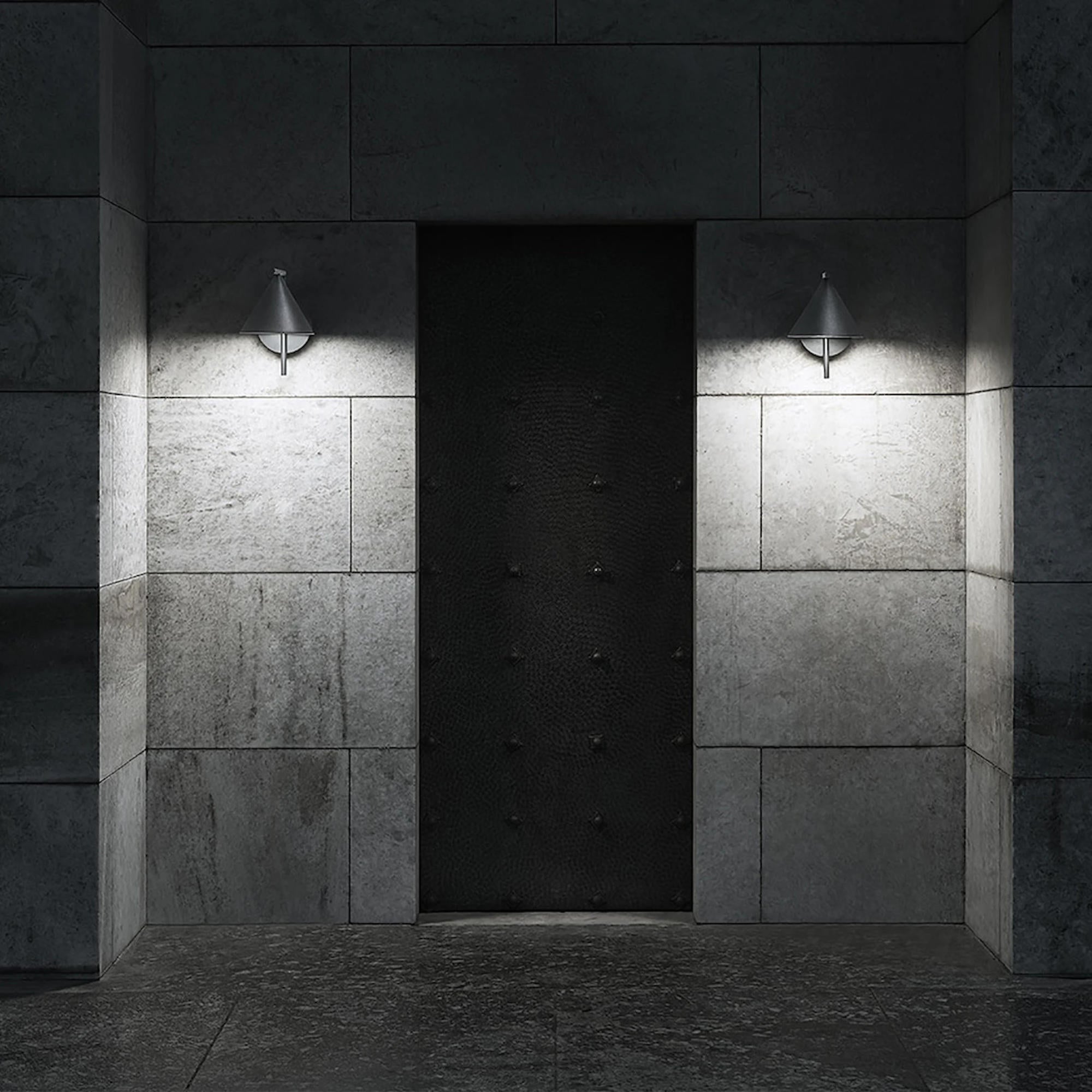 Captain Flint W1 Outdoor Wall Lamp - Brushed Stainless Steel