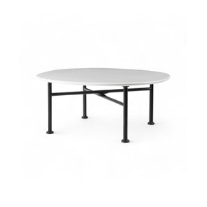 Carmel 60424 Outdoor Coffee Table - Black/Clam White