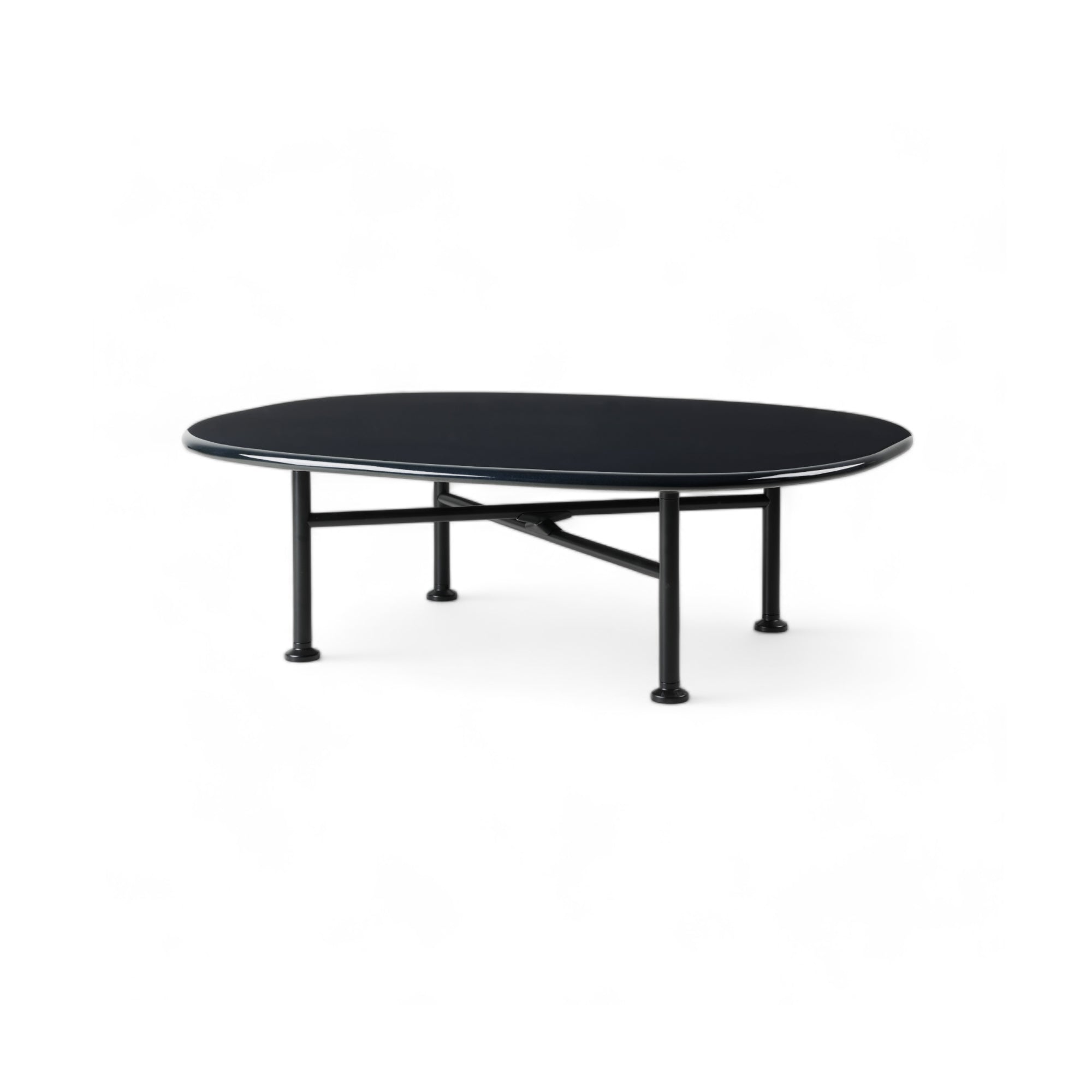 Carmel 60425 Outdoor Coffee Table - Black/Midnight Black