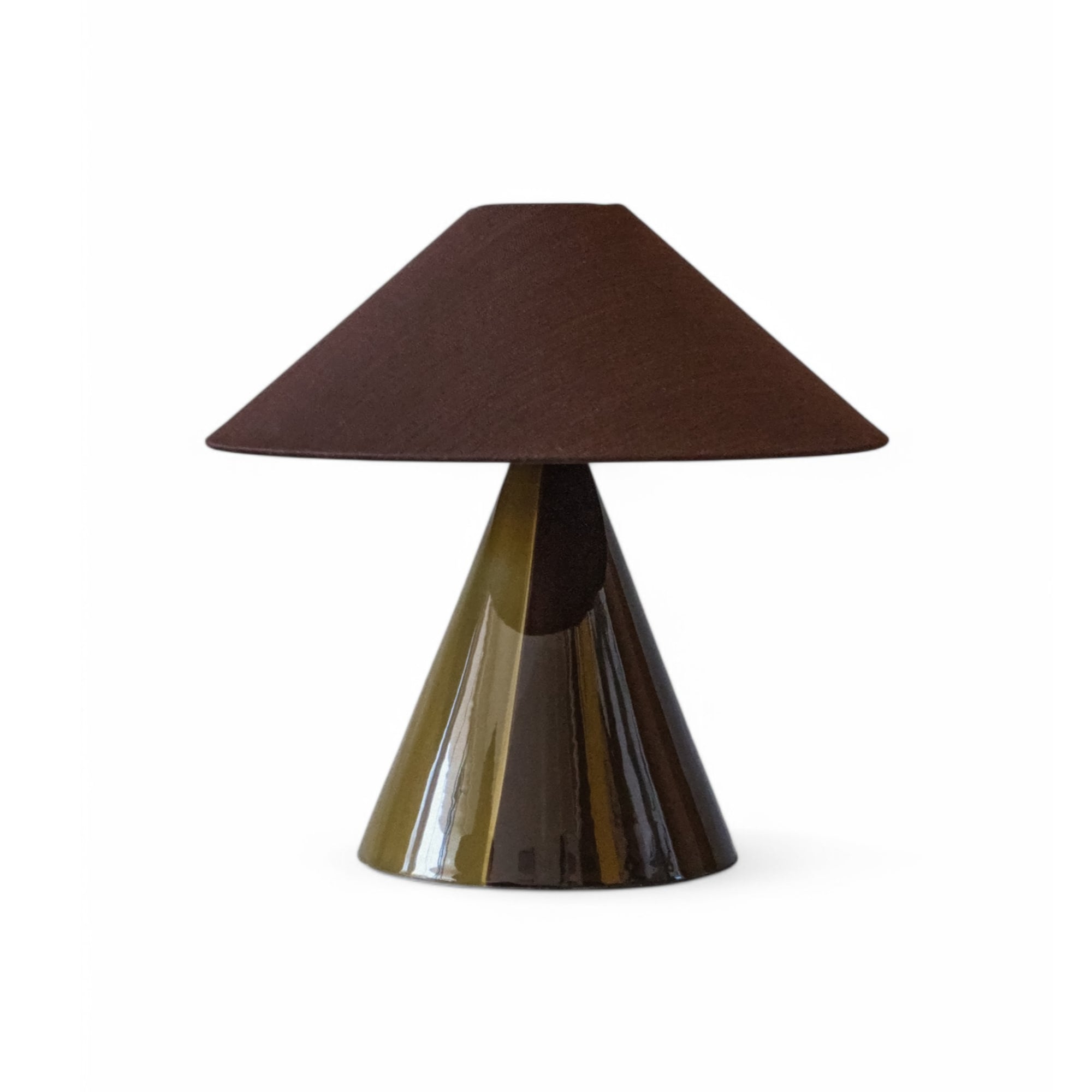 Caterina Table Lamp - Dark Brown/Golden Olive/Dark Brown