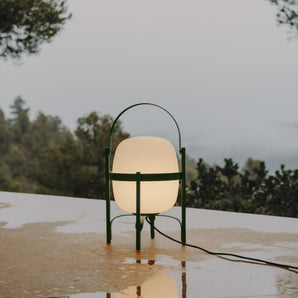 Cesta Exterior Table Lamp - English Green