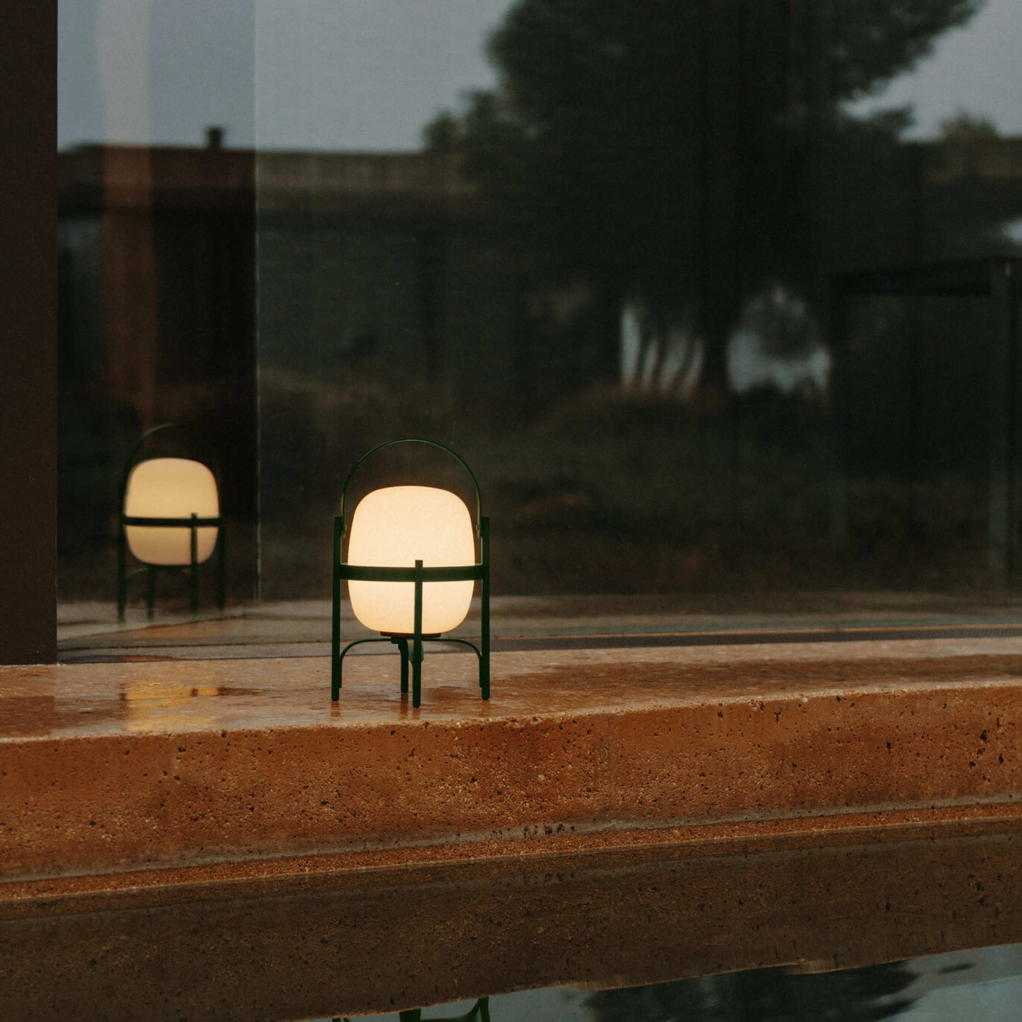 Cestita Alubat Portable Table Lamp - English Green-4