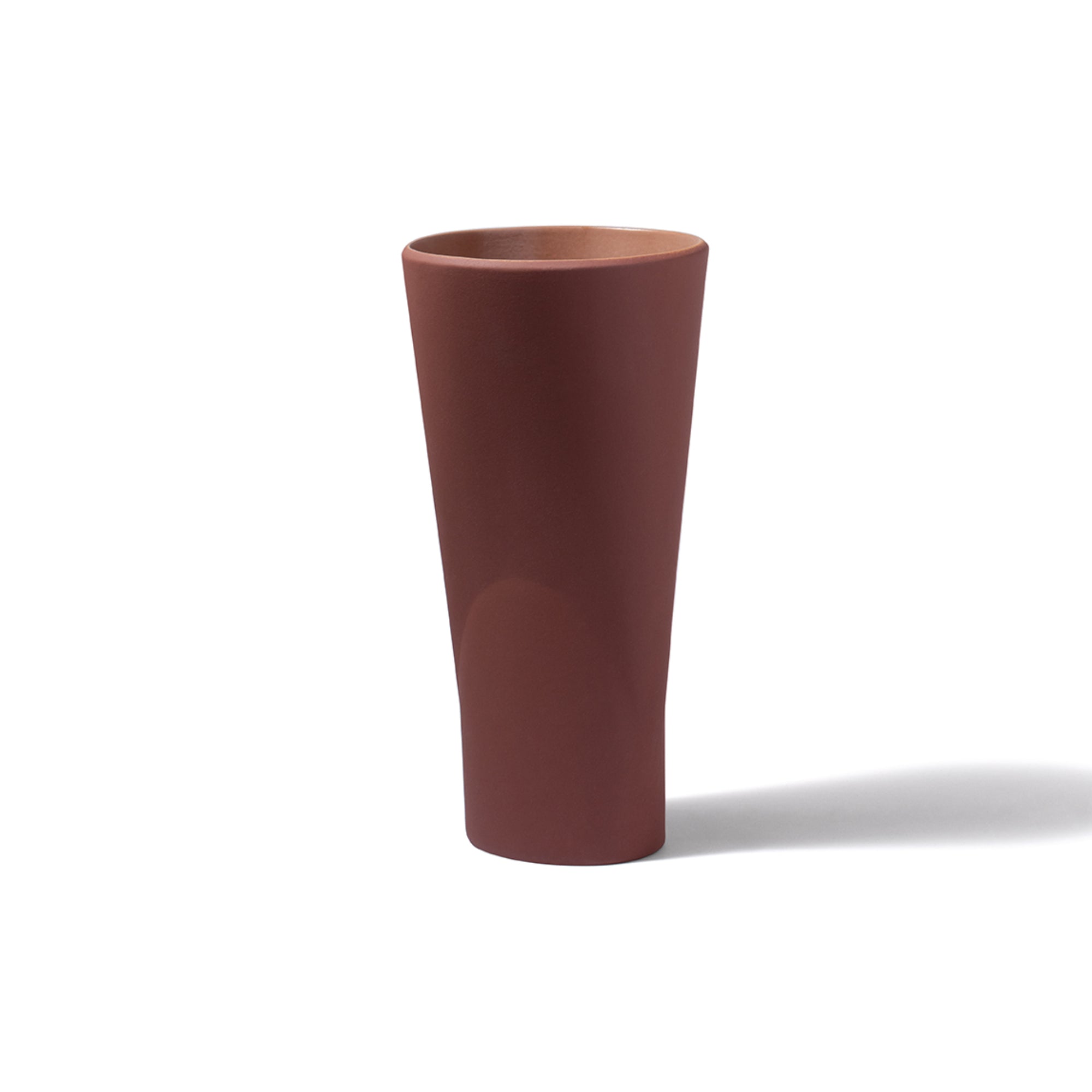 Chamelea II Vase - Marrone