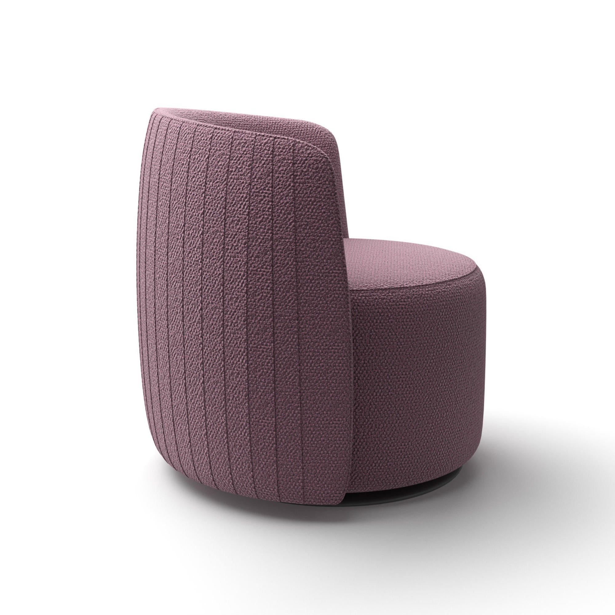 Chloe Luxury CHLOP1NL0 Swivel Armchair - Fabric P (Princess 705)-5