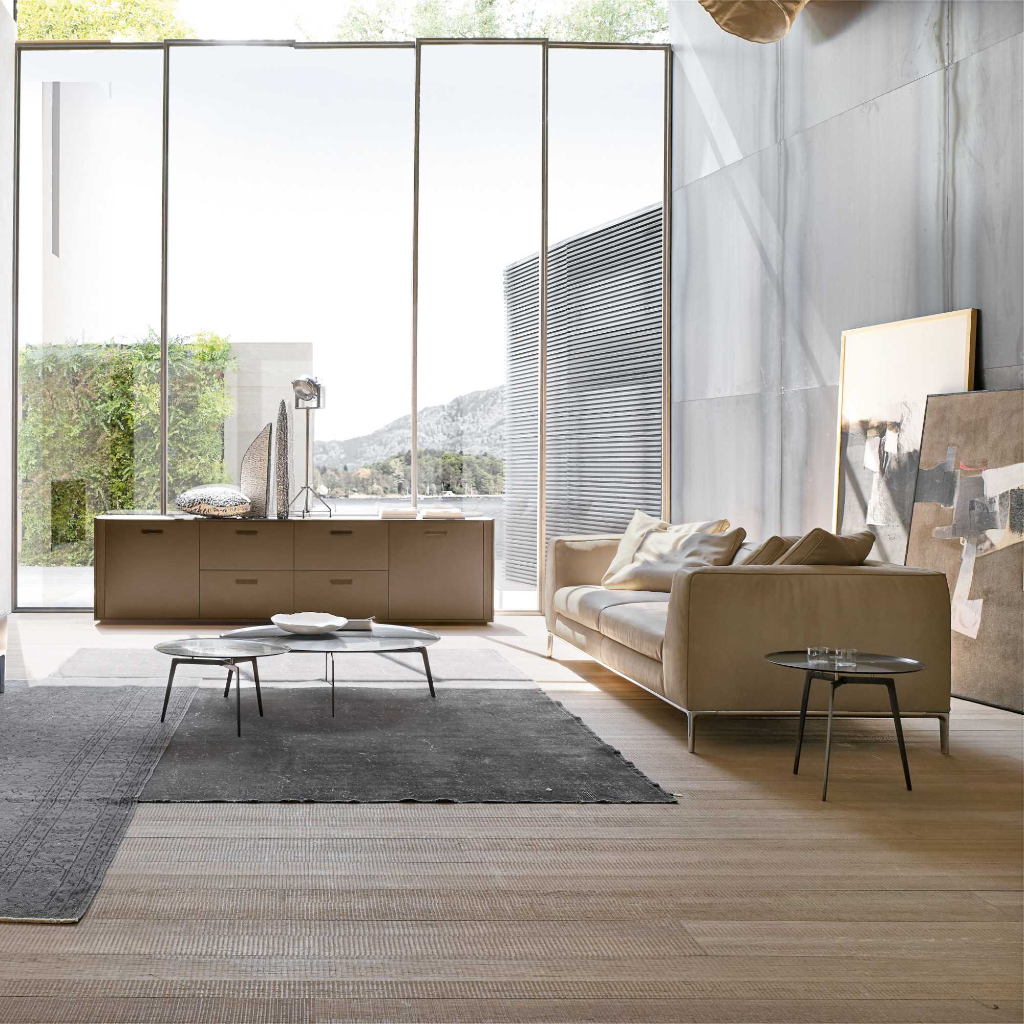 Cloud DCL 268 Sofa - Bronze/Leather (E 05 Essential)