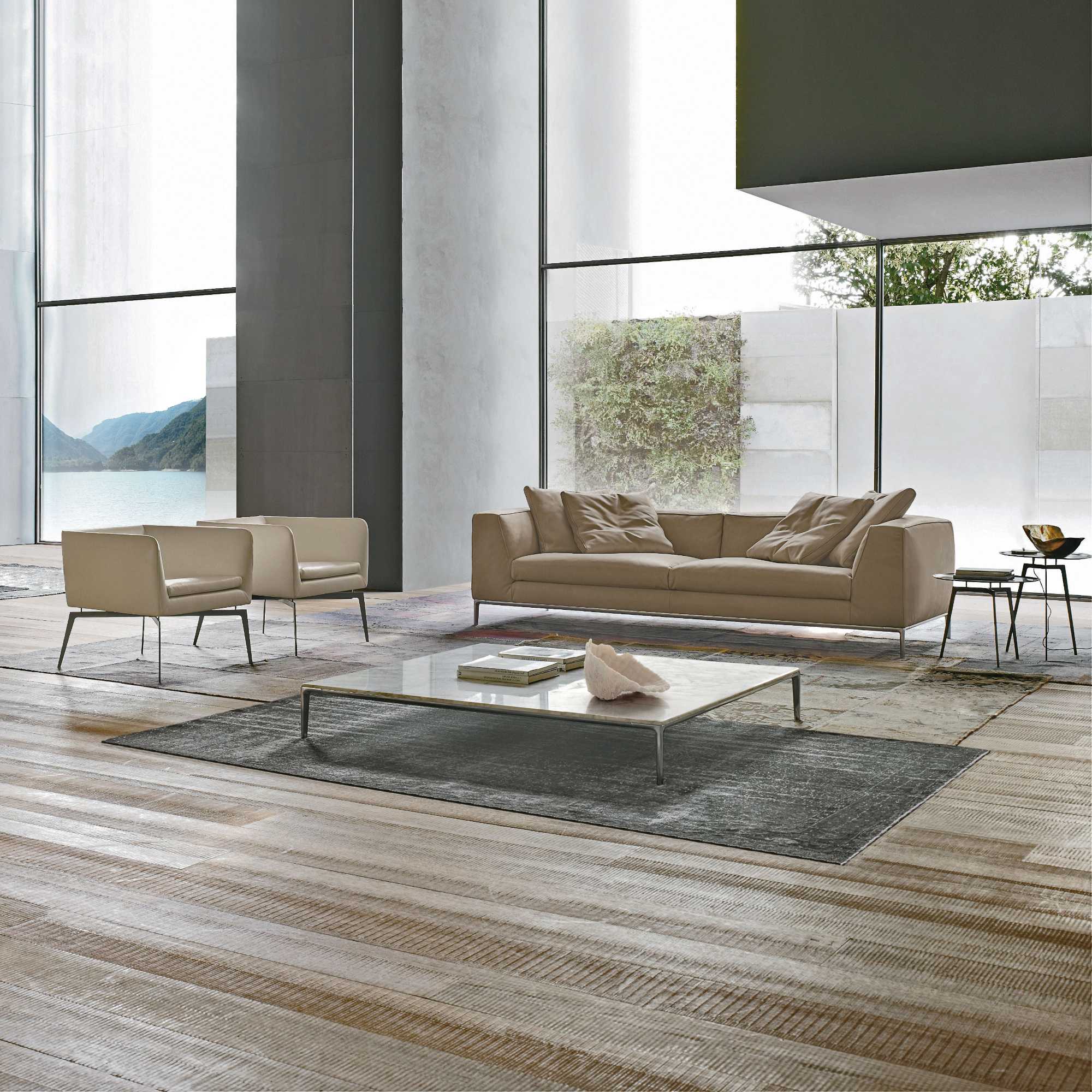 Cloud DCL 268 Sofa - Bronze/Leather (E 05 Essential)-5