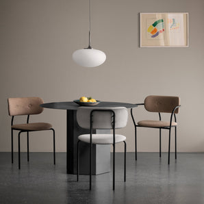 Coco 10526 Dining Chair - Black Matt / Fabric C (Around Boucle 001)