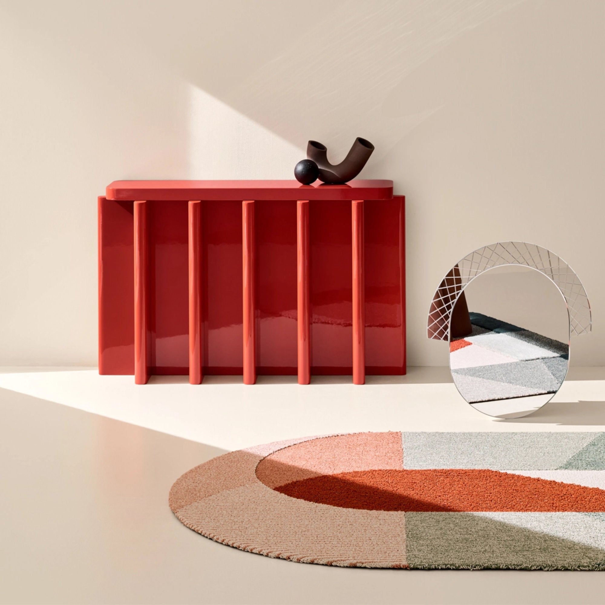Spina C5.1 Console - Dusty Red-2
