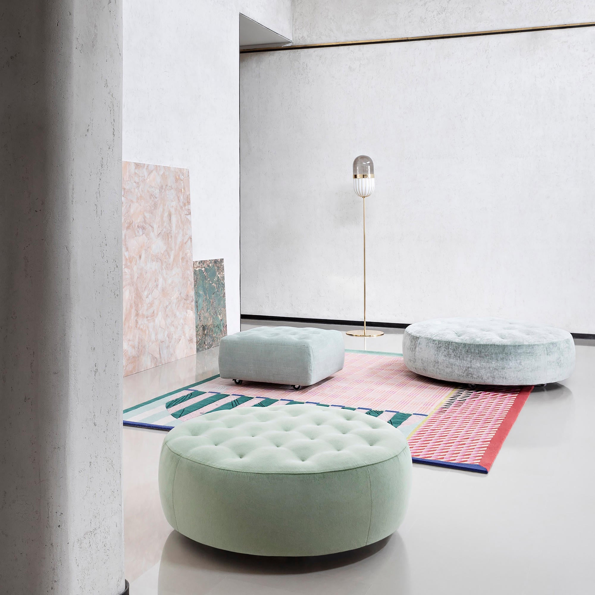 Cookie 8671 Pouf - Fabric Lusso (Creta 3E)-2