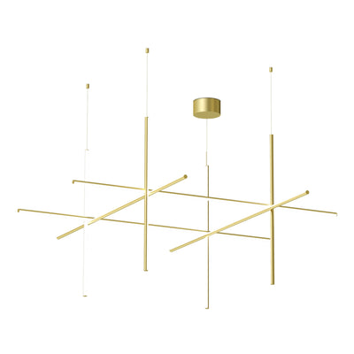Coordinates Suspension 4 Pendant Lamp - Anodized Champagne