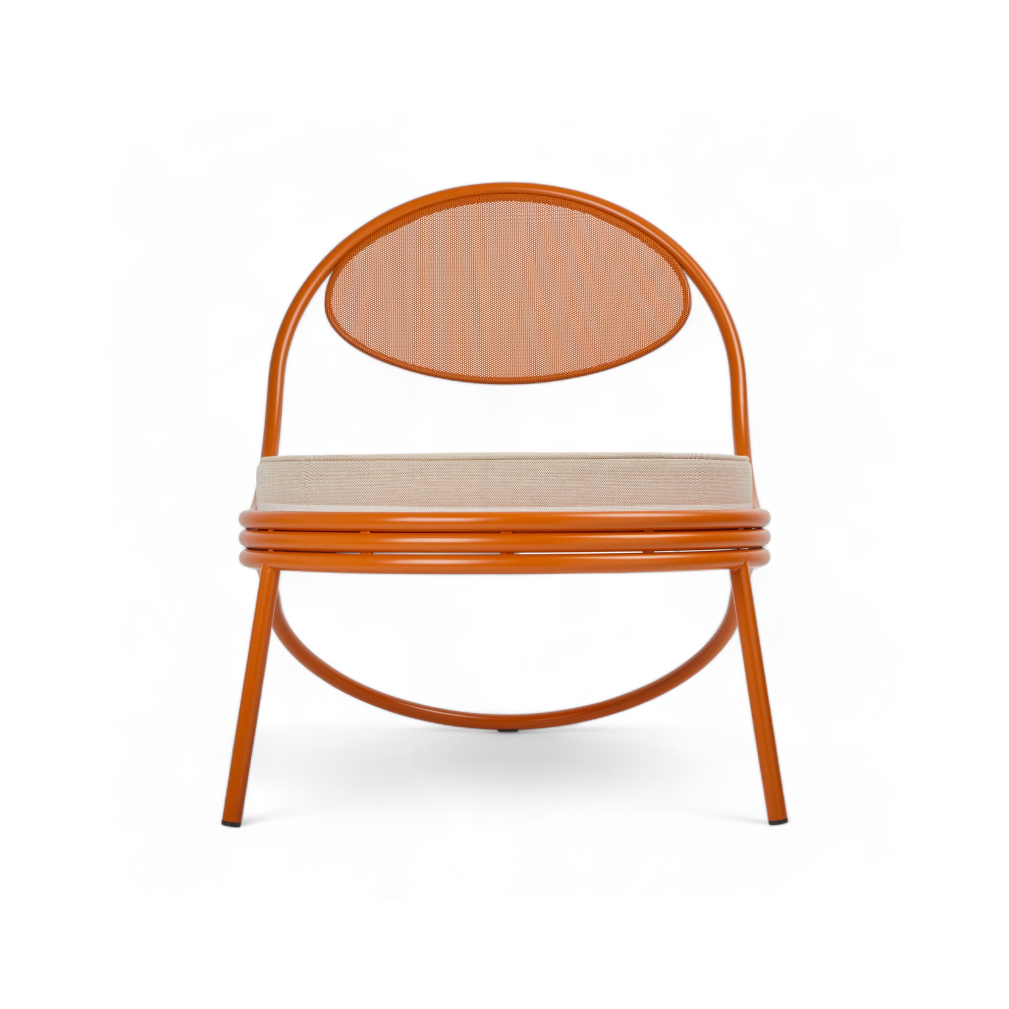 Copacabana 61214 Outdoor Lounge Chair - Orange/Fabric A (Leslie 040)-3