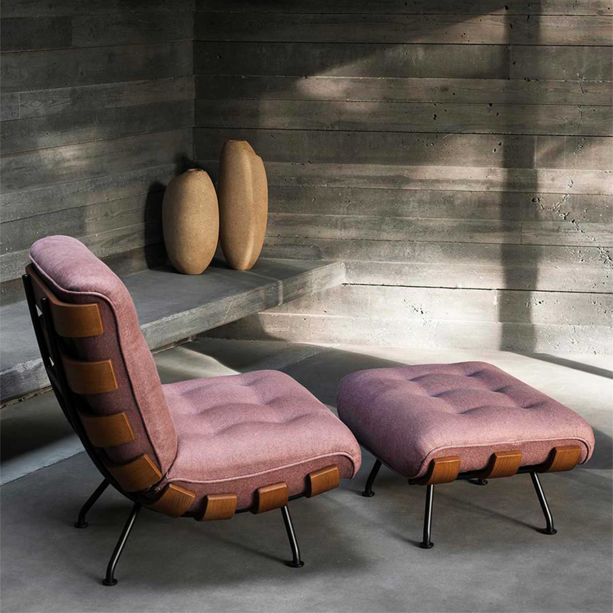 Costela 0CSTPF01 Ottoman - Anthracite Grey Stained/Fabric M (Mays 05)-5