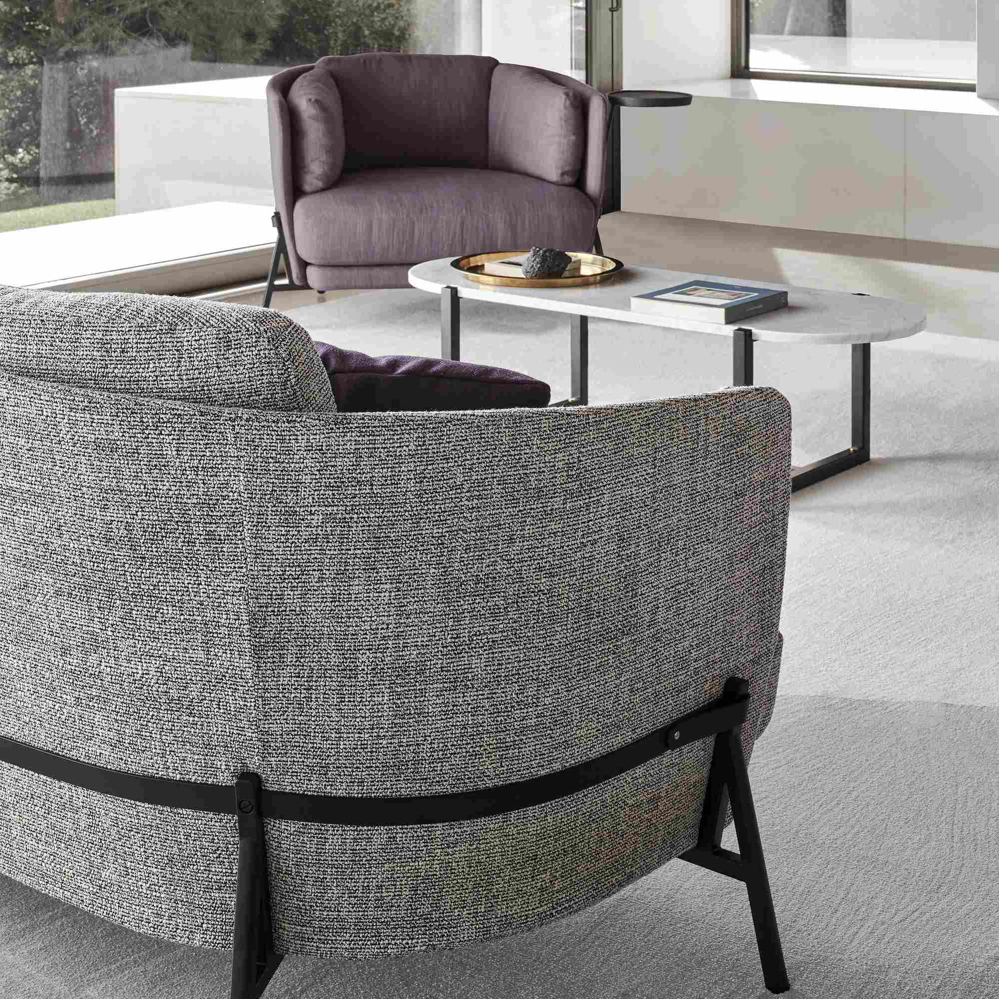 Cradle 3830.3828 Armchair - Fabric T2 (Derby 58)-6