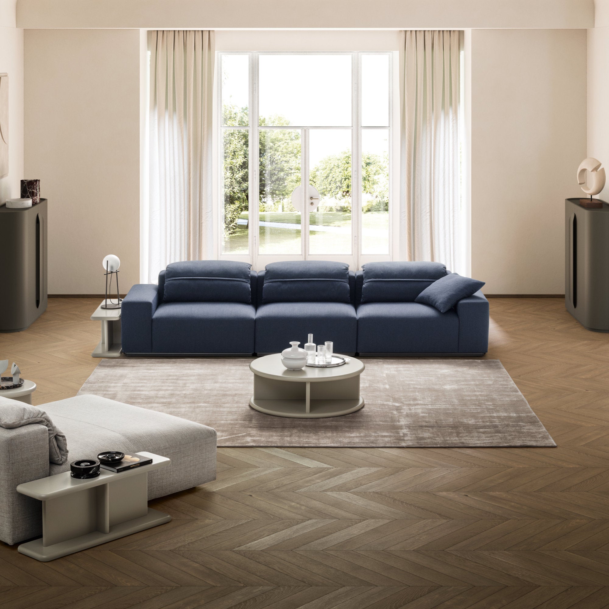 Crossline 372 Sofa - Fabric T (Tape 318)-2