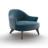 Alasia 001010 Armchair - Fabric G (Vegas 34 Petrolio)