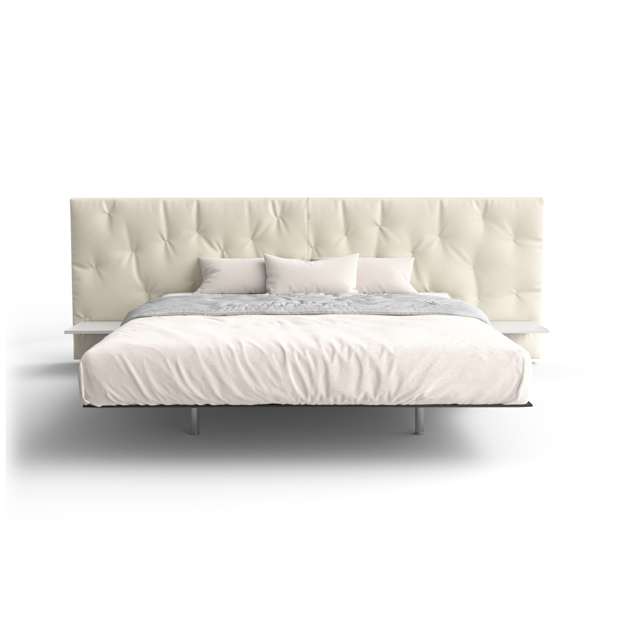Chance Up 160 Bed - Leather Y (Setanil 550 Bianco)-3
