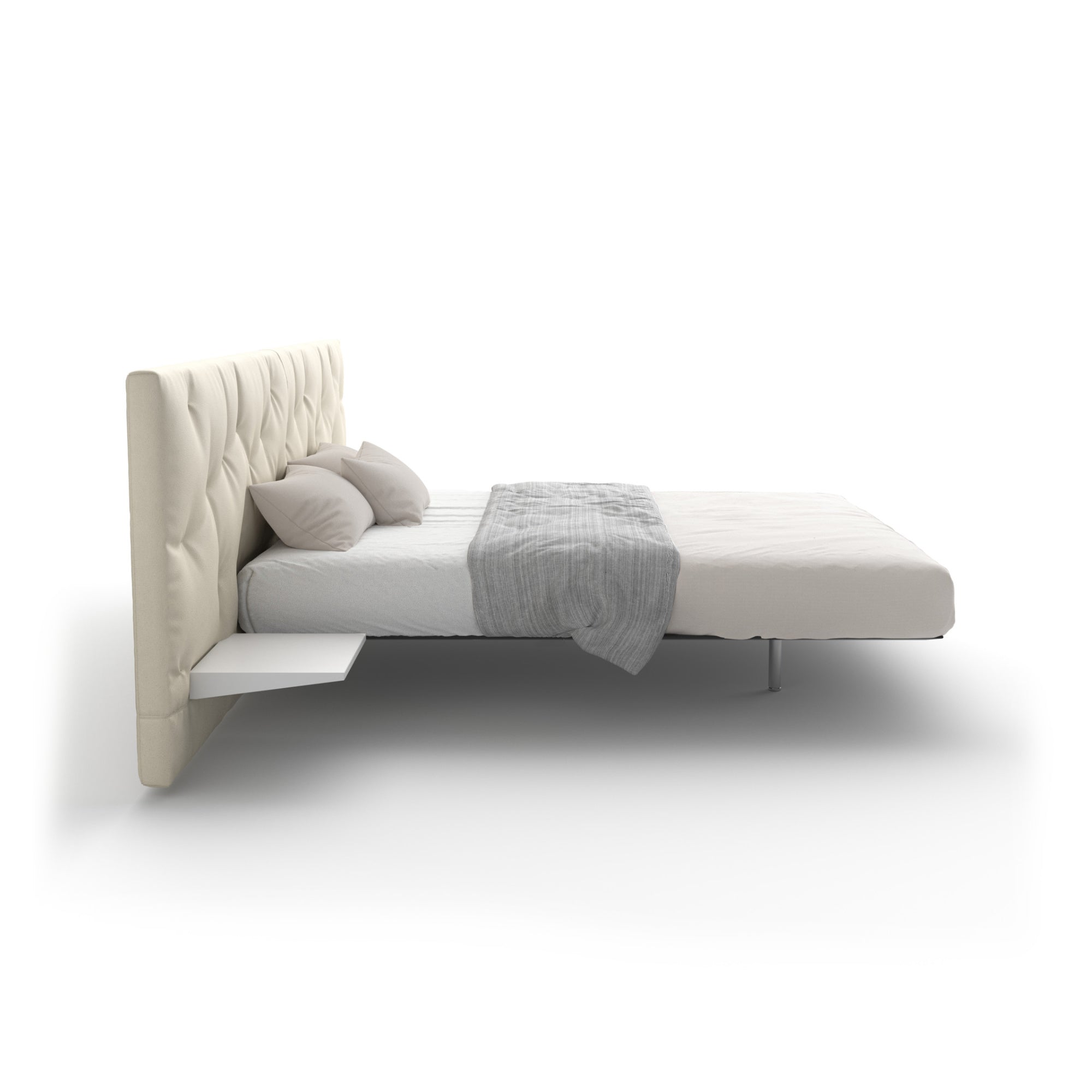 Chance Up 160 Bed - Leather Y (Setanil 550 Bianco)-4