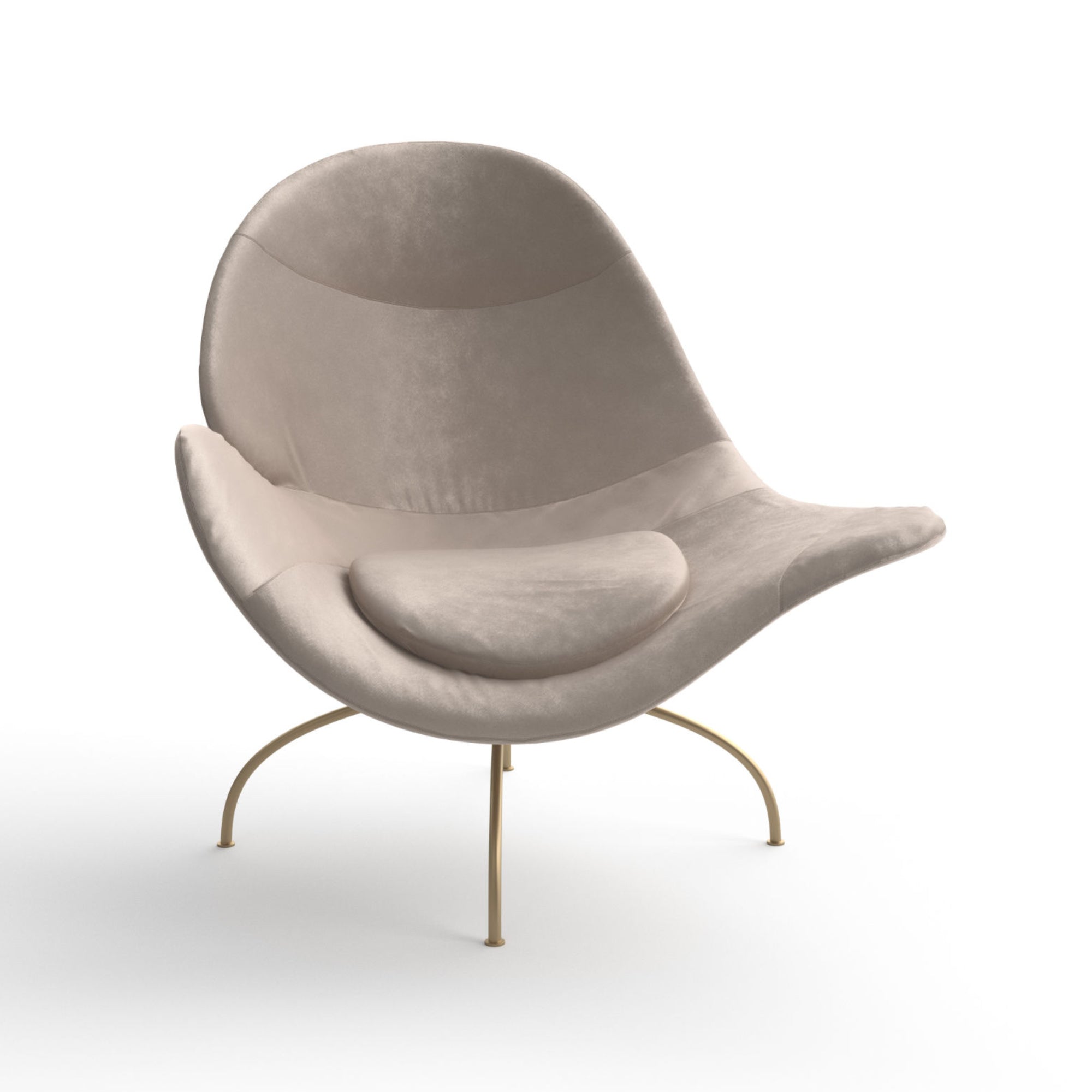 Cloe 001010 Armchair - Leather Z (Nabuk 05 Sabbia)-3