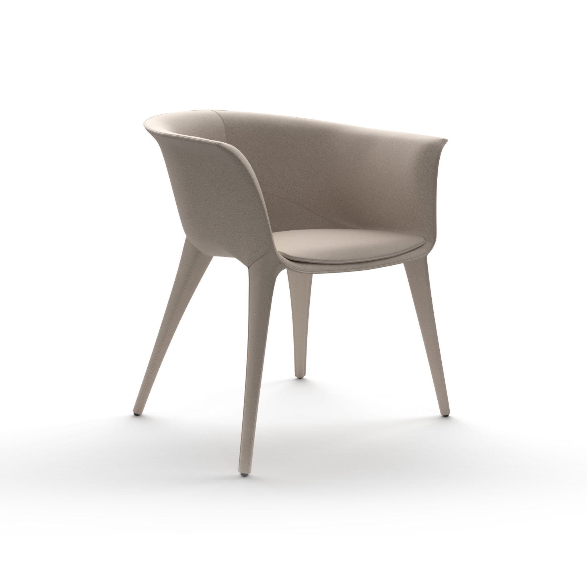 Doralee 001007 Armchair - Ivory Stiff Leather