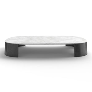 Dorvan 7628 Outdoor Coffee Table - White Carrara Marble