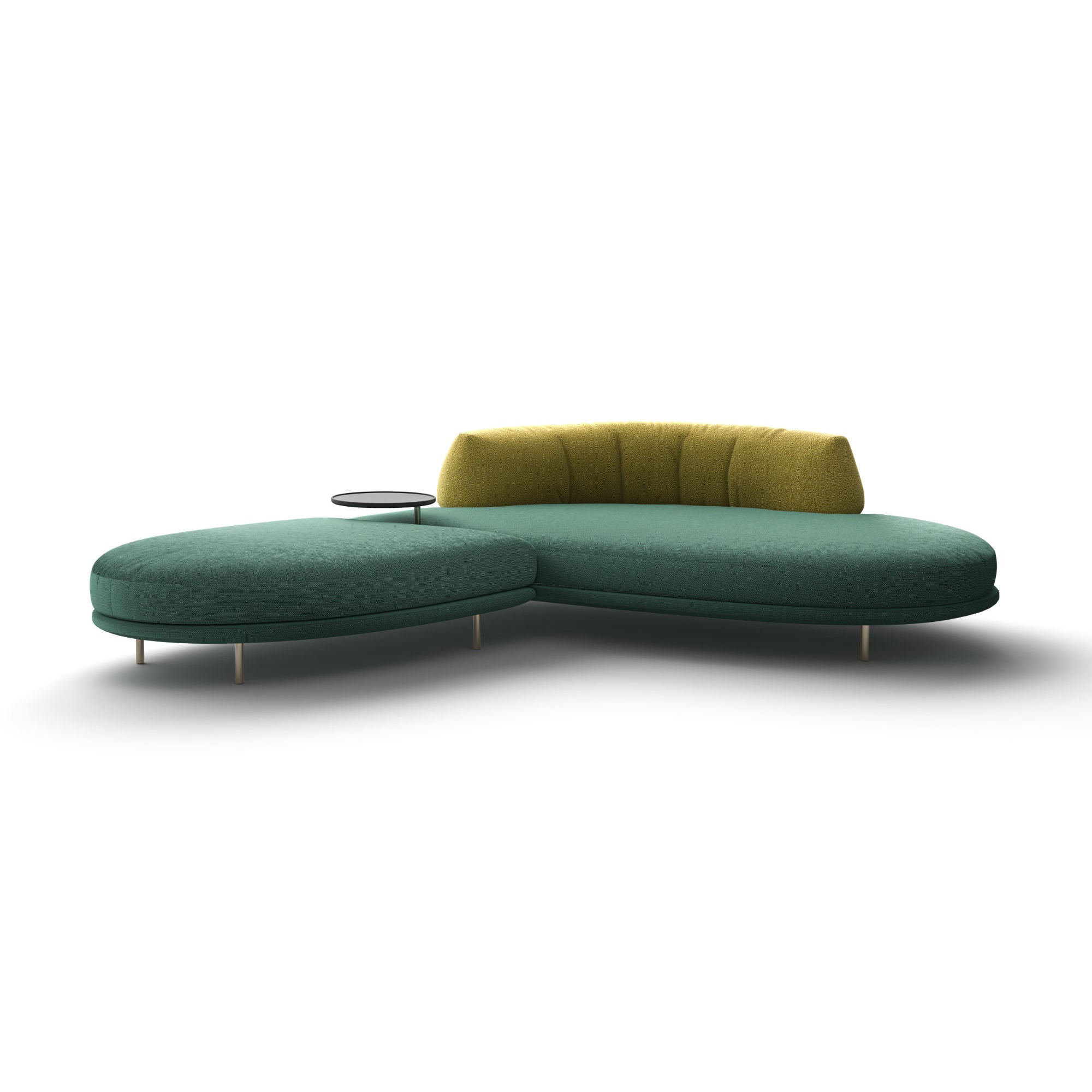 Elies Sofa - Fabric G (Frida 07 Bosco)/Fabric Top (Sherpa Stretch 09 Mela)-3