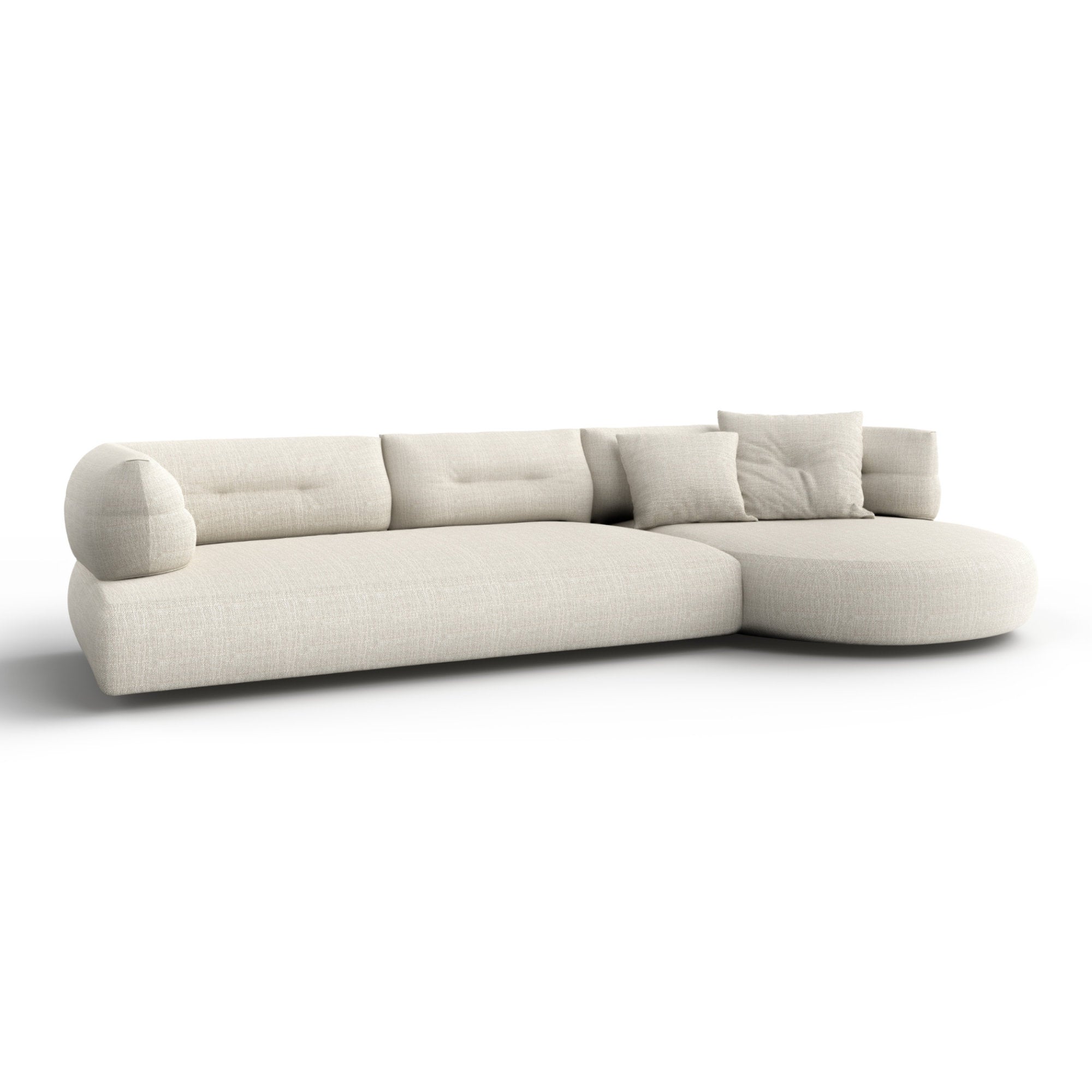 Ethia D5 L4 Composition Sofa - Fabric C (Atlas 03 Natur)-1