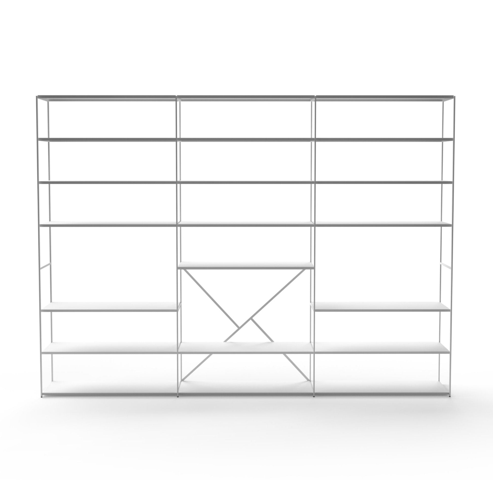 Image LIB257 Bookcase - Matt White