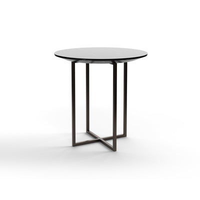 Sabi 007621 Side Table - Matt Bronze/Black Marquina