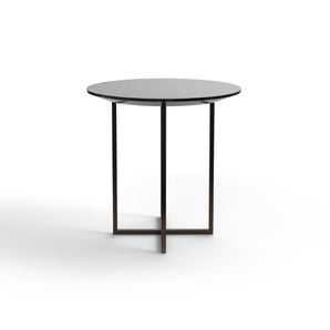 Sabi 007621 Side Table - Matt Bronze/Black Marquina