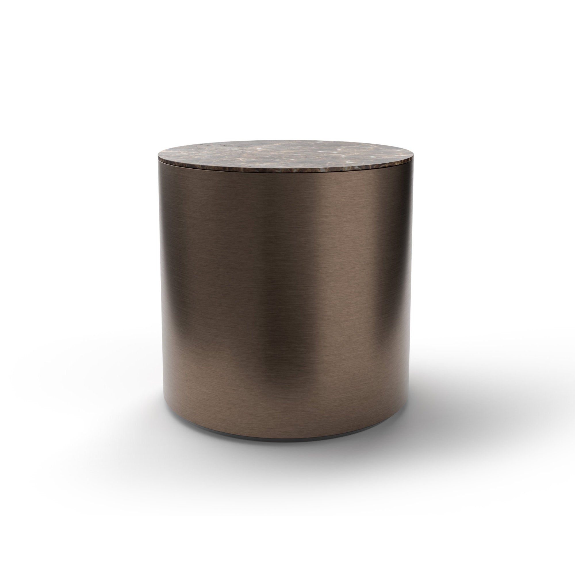 Stum 007621 Side Table - Dark Brown Emperador-1