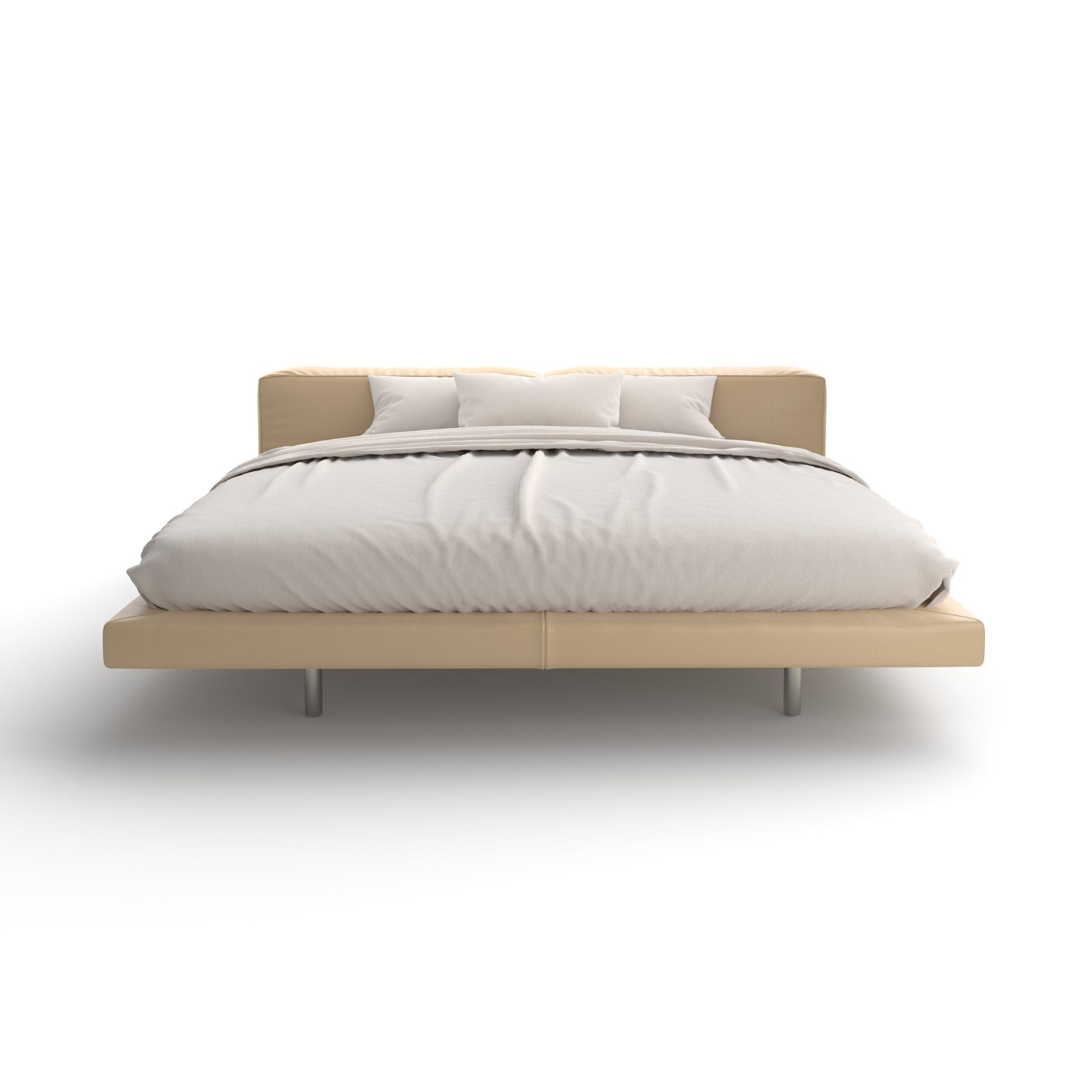 Zenit 180 Bed - Leather Y (Cielo 02 Avorio)-3