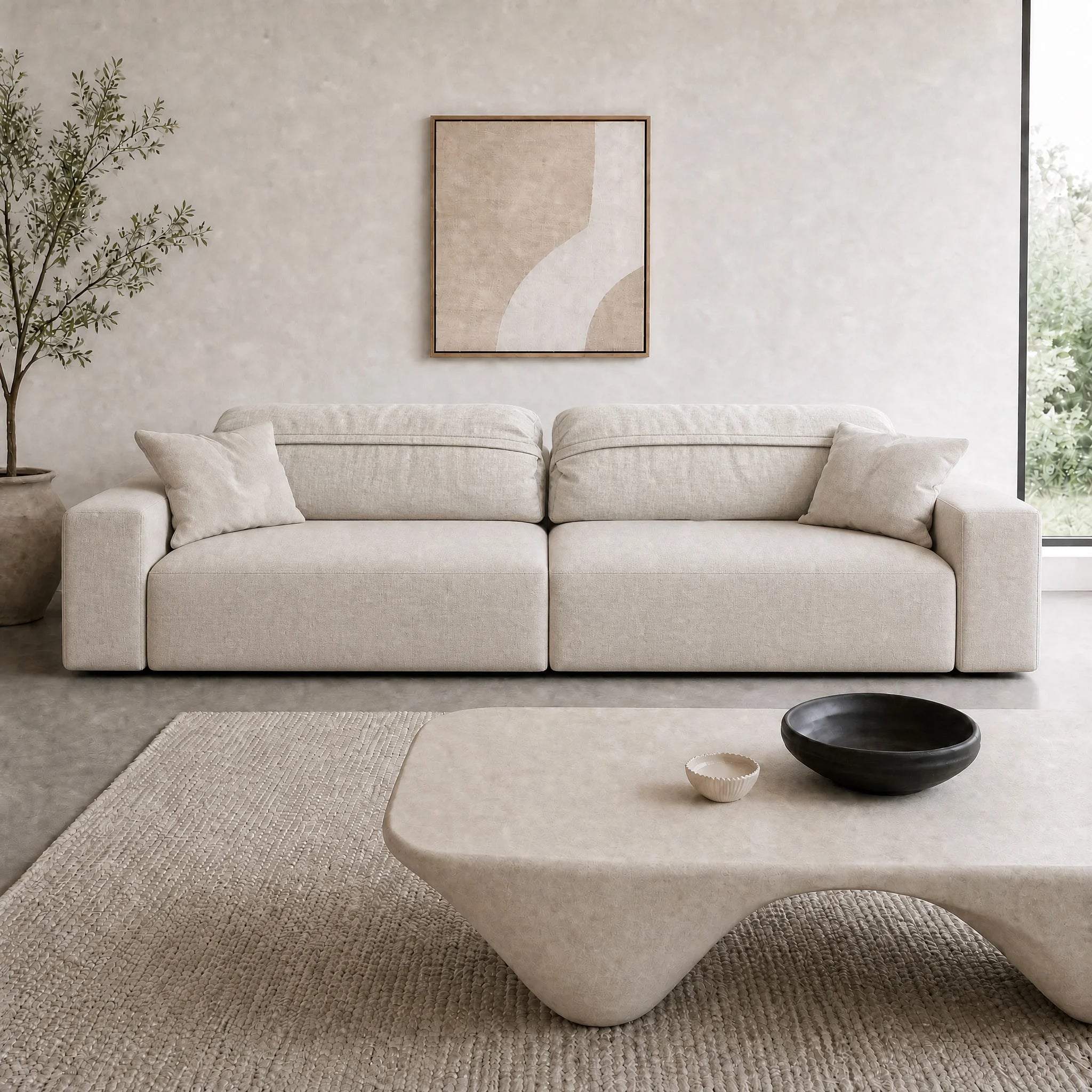Crossline 328 Sofa - Fabric M (Medley 010)
