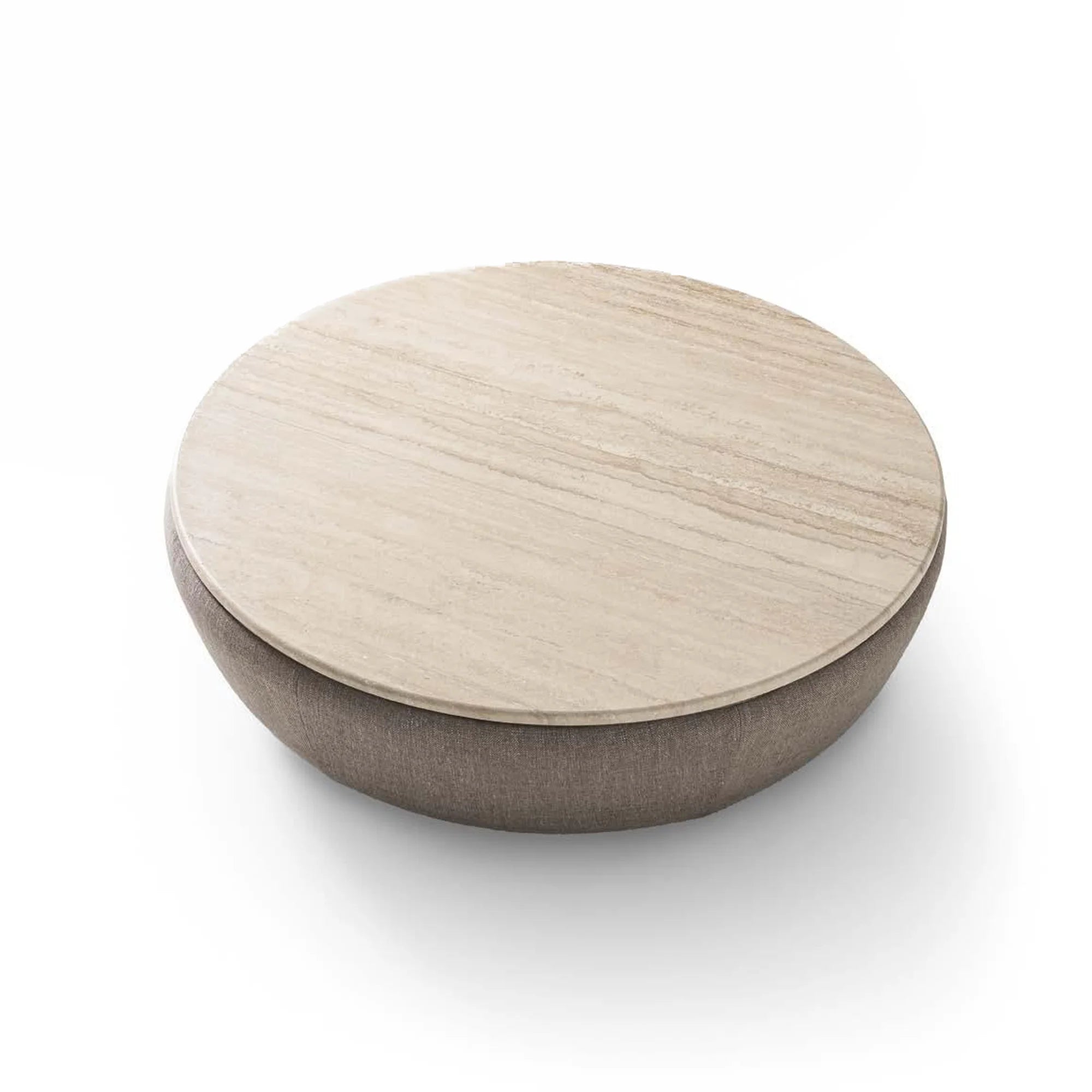Deck 120 Coffee Table - Fabric M (Martin 102)/Travertino MA04-1