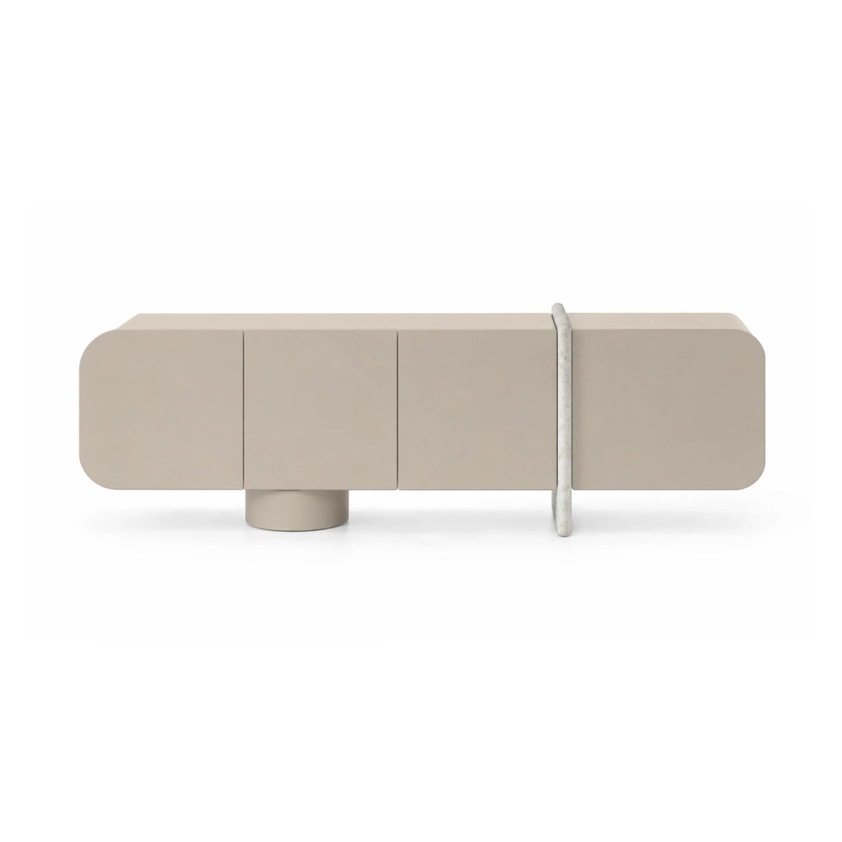 Petra PETRJMAM2 High Sideboard - Mastice Gloss/Silver Moon-3