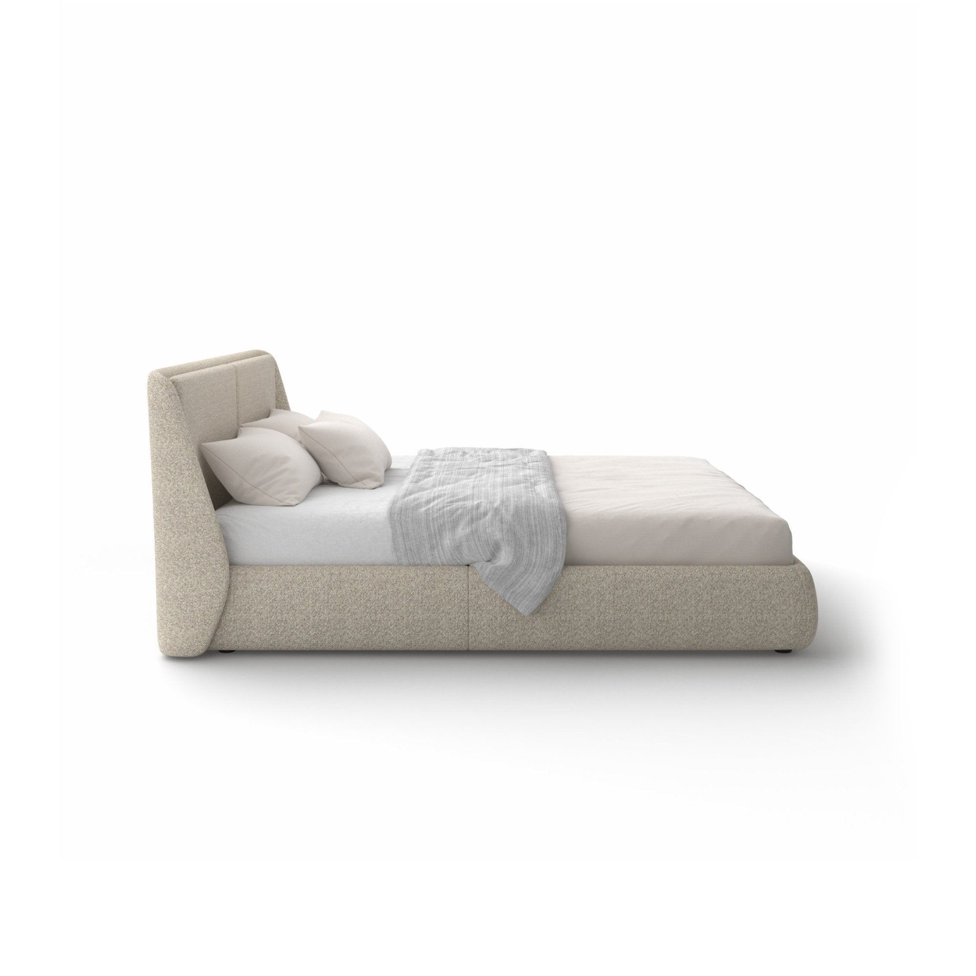 Bend 160 Bed - Fabric A (Andorra 414)-4