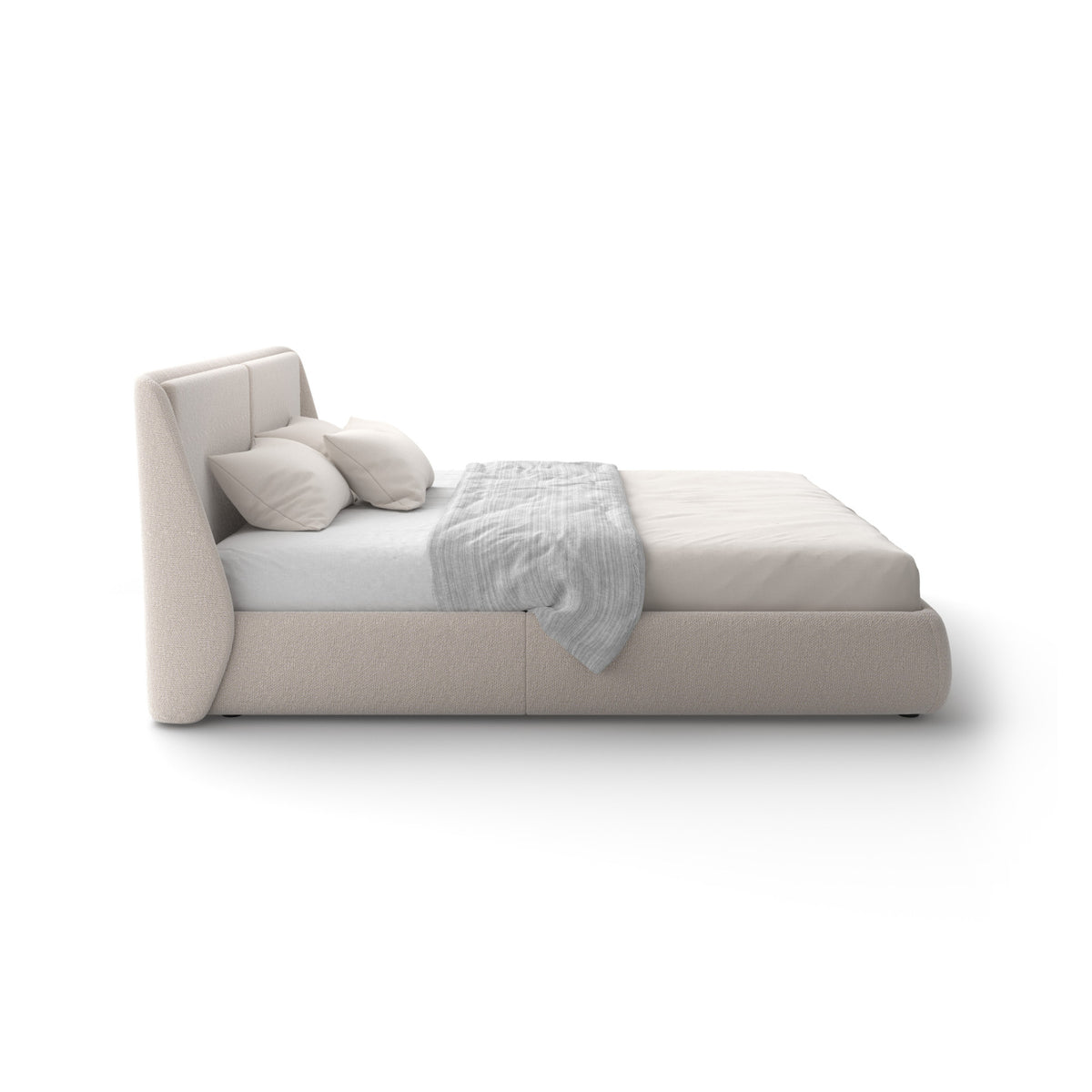 Bend Bed – 228x208x99 / Wood (Eucalyptus LE05) / Fabric L (Lewis 400)-4