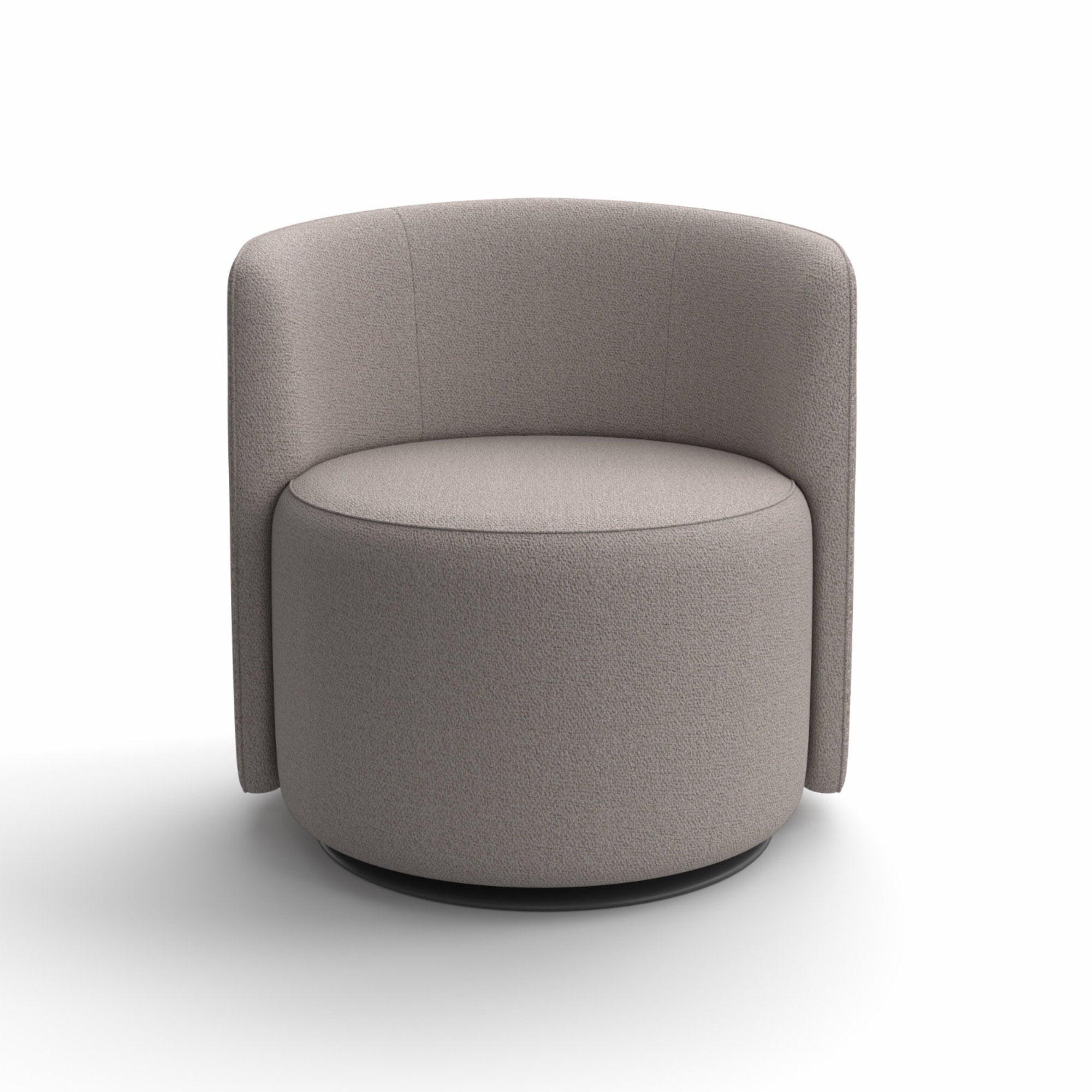 Chloe Luxury P1NLO Swivel Armchair - Fabric P (Positano 105)/Fabric M (Meghan 24)-3