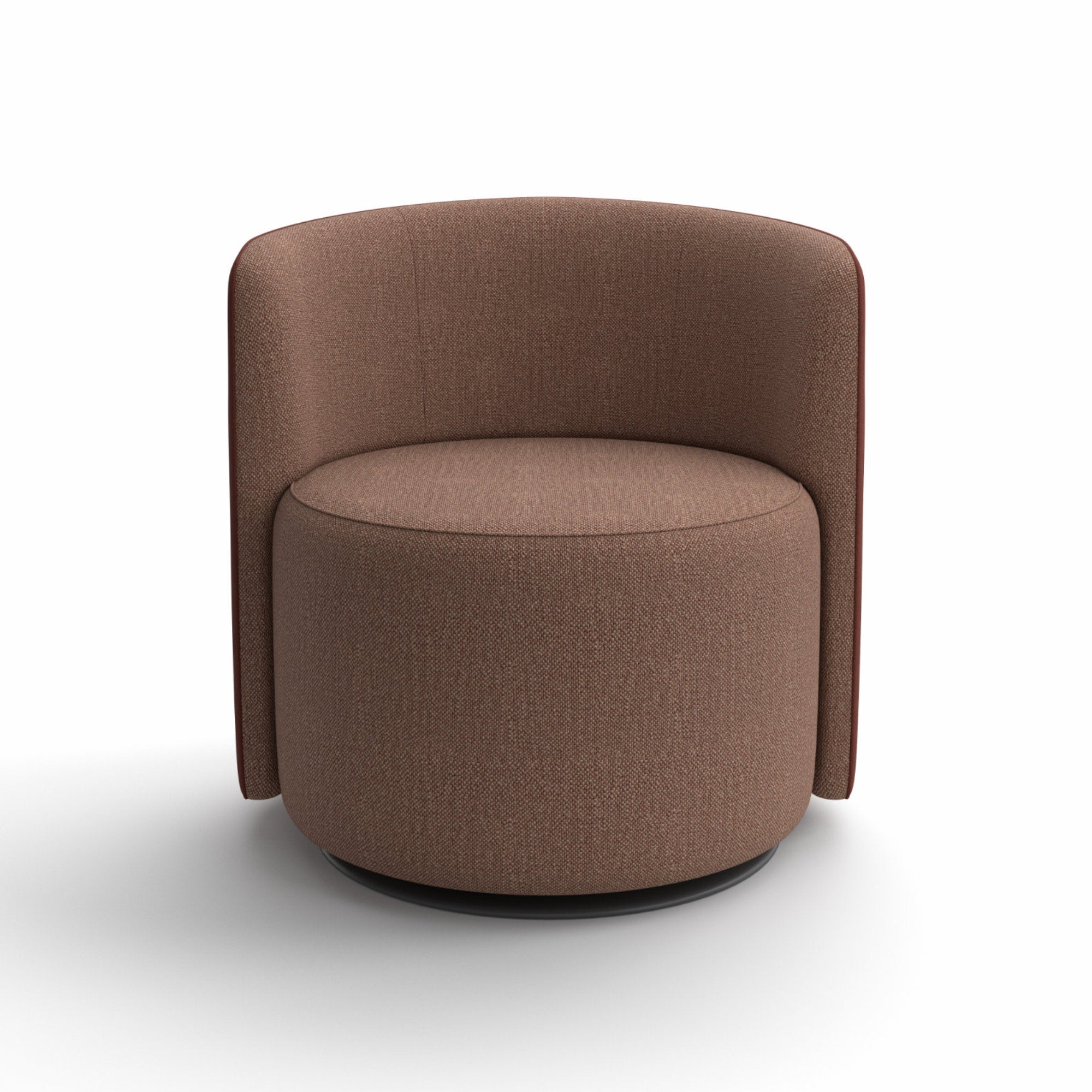 Chloe Luxury P1NLO Swivel Armchair - Fabric T (Twin 007)/Fabric T (Trust 615)-3