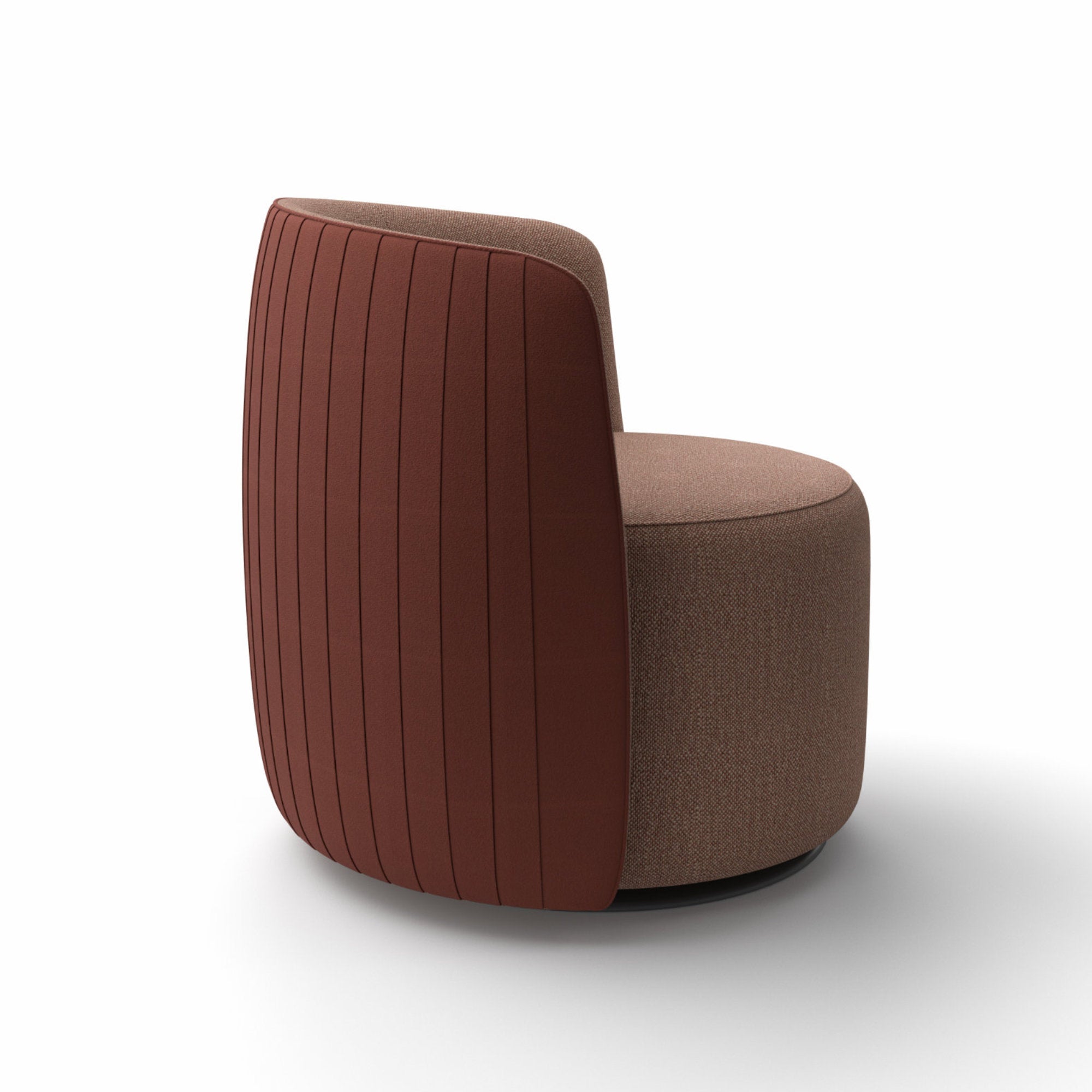 Chloe Luxury P1NLO Swivel Armchair - Fabric T (Twin 007)/Fabric T (Trust 615)-5