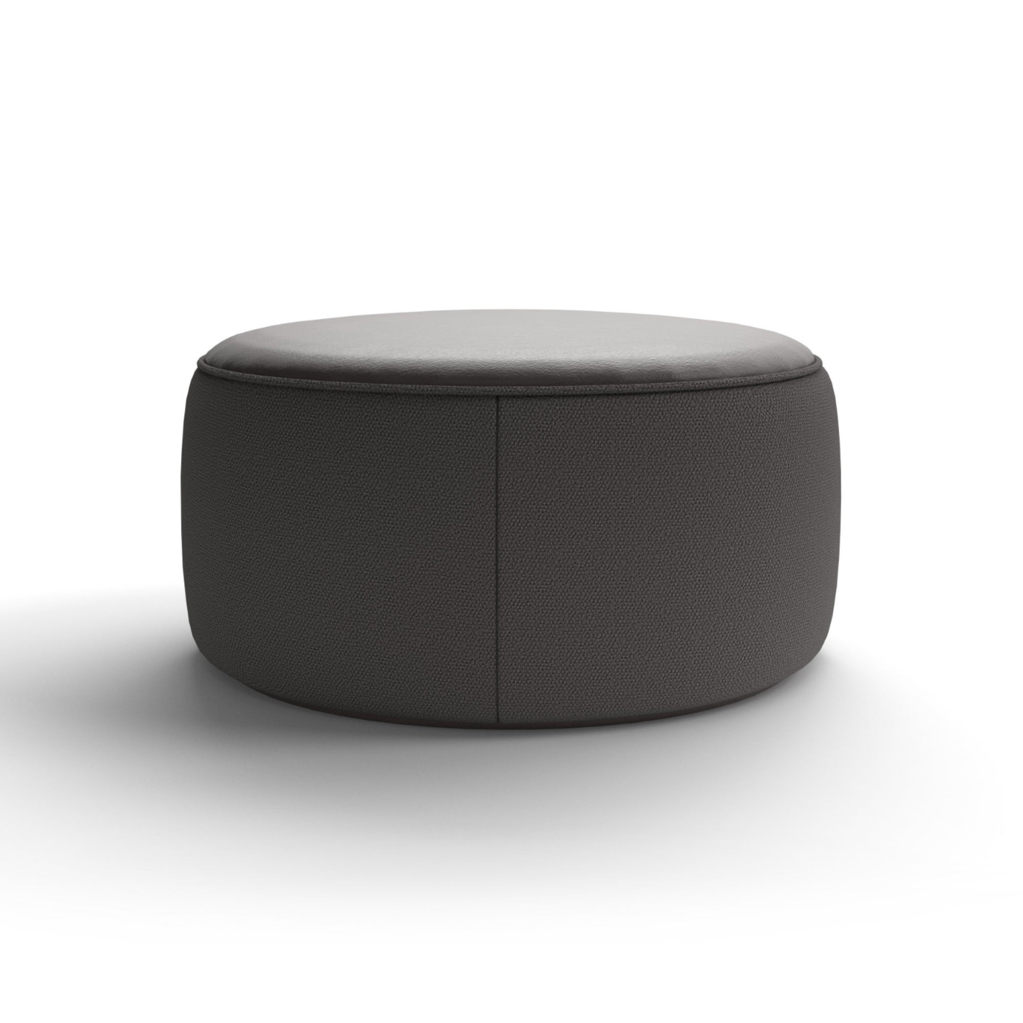 Clip U10M0 Pouf - Leather Top (Toronto 200)/Fabric P (Princess 101)